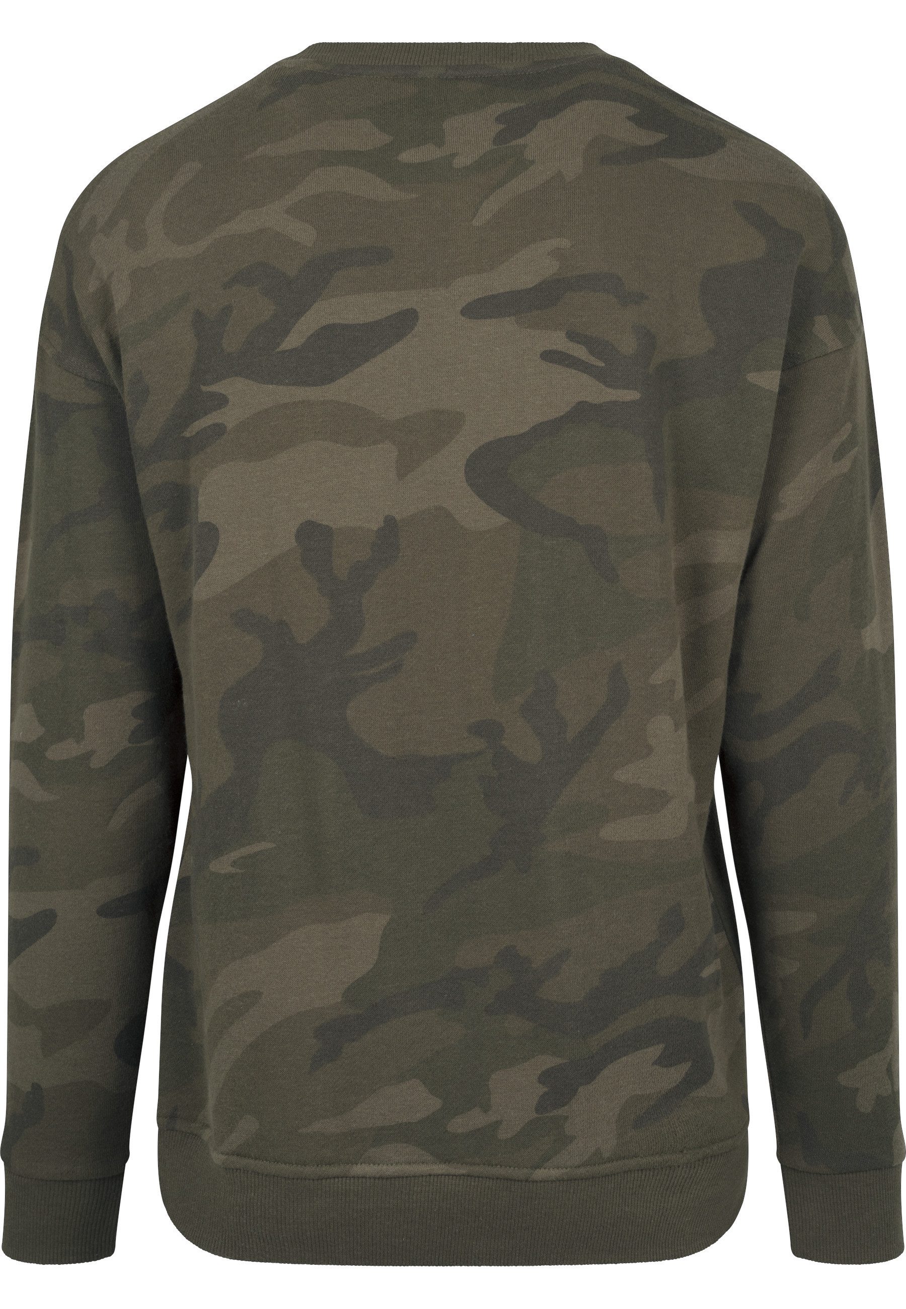 URBAN CLASSICS Rundhalspullover Urban Classics Herren Camo Crewneck (1-tlg)