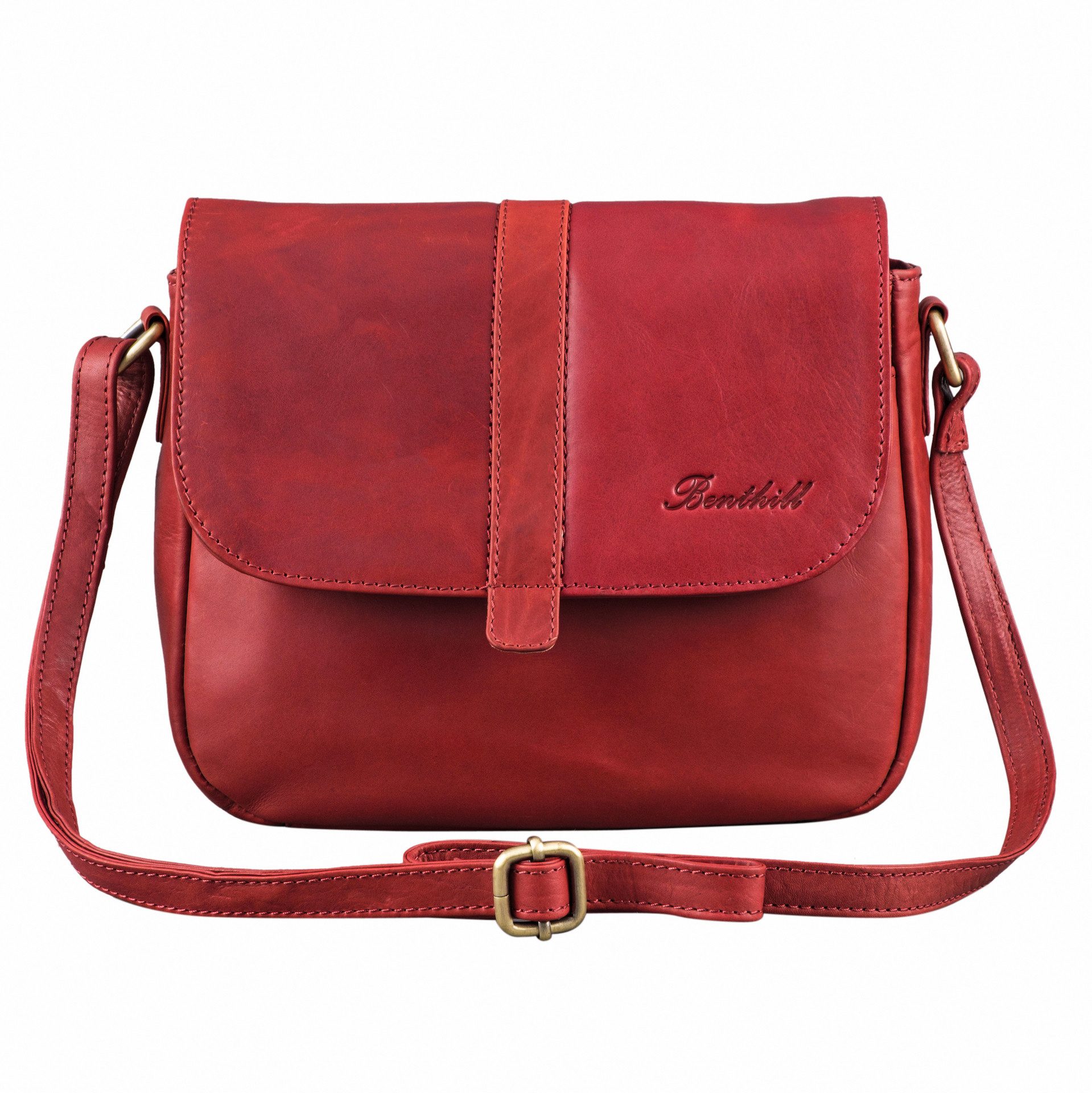 Benthill Umhängetasche Damen Echt Leder Tasche günstig online kaufen