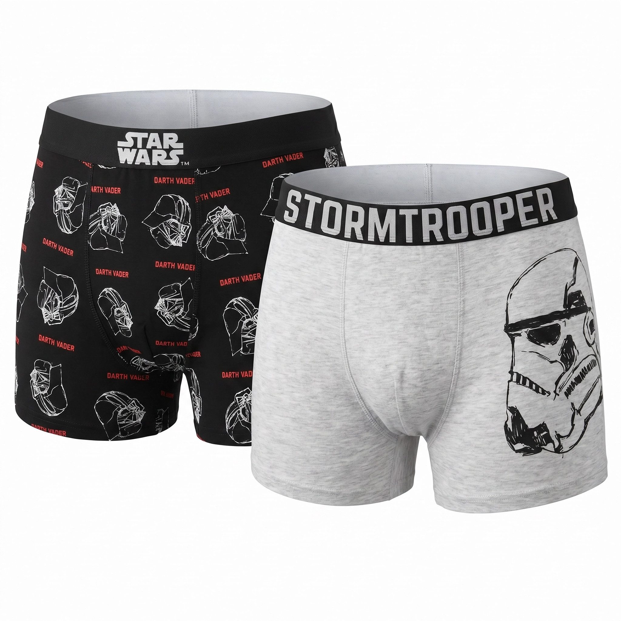 Disney Boxershorts Star Wars Vader Storm Trooper Herren Boxershorts Unterhose 2er Pack Gr. S bis XXL
