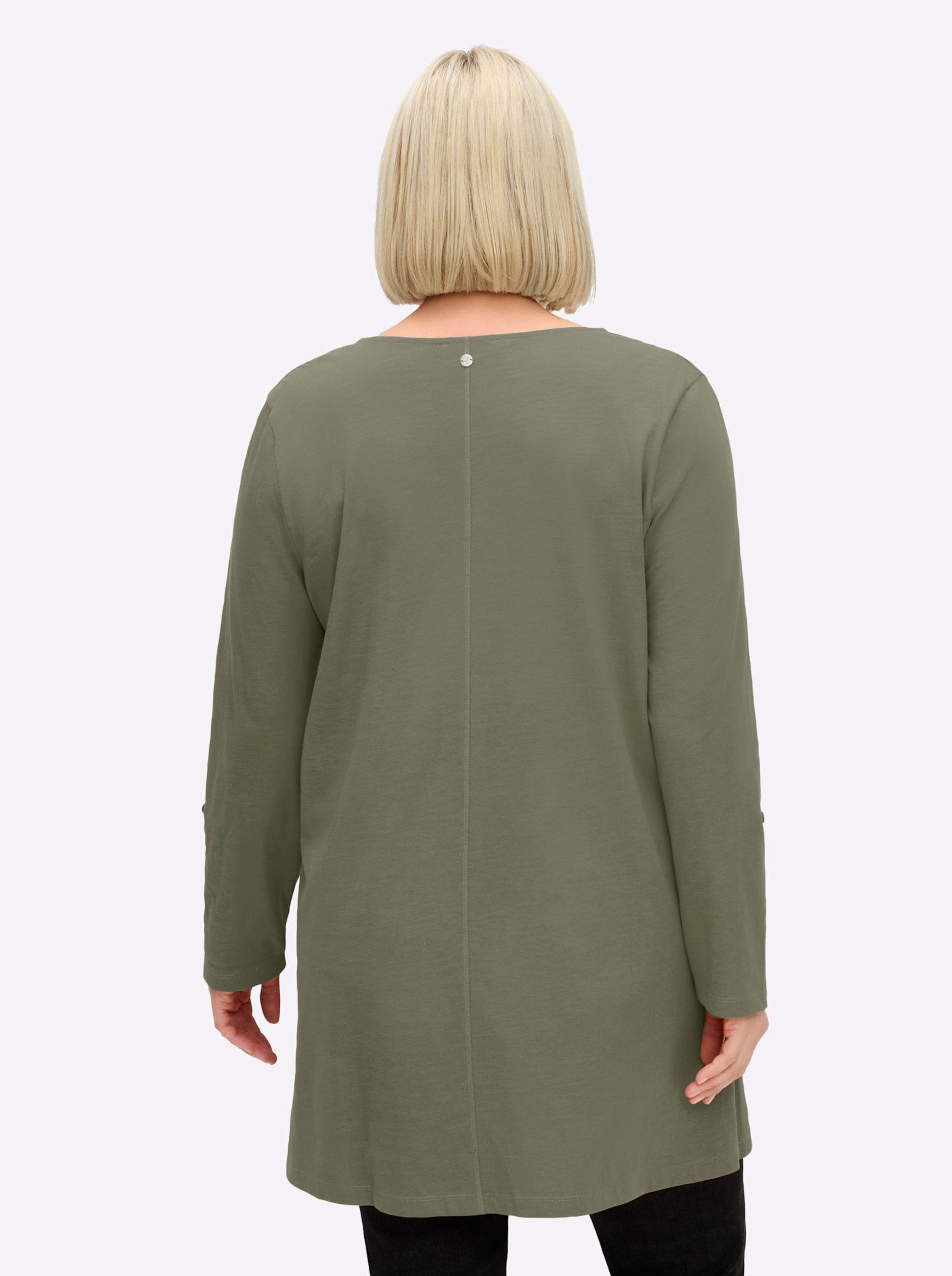 Sheego T-Shirt Longshirt Langarm günstig online kaufen