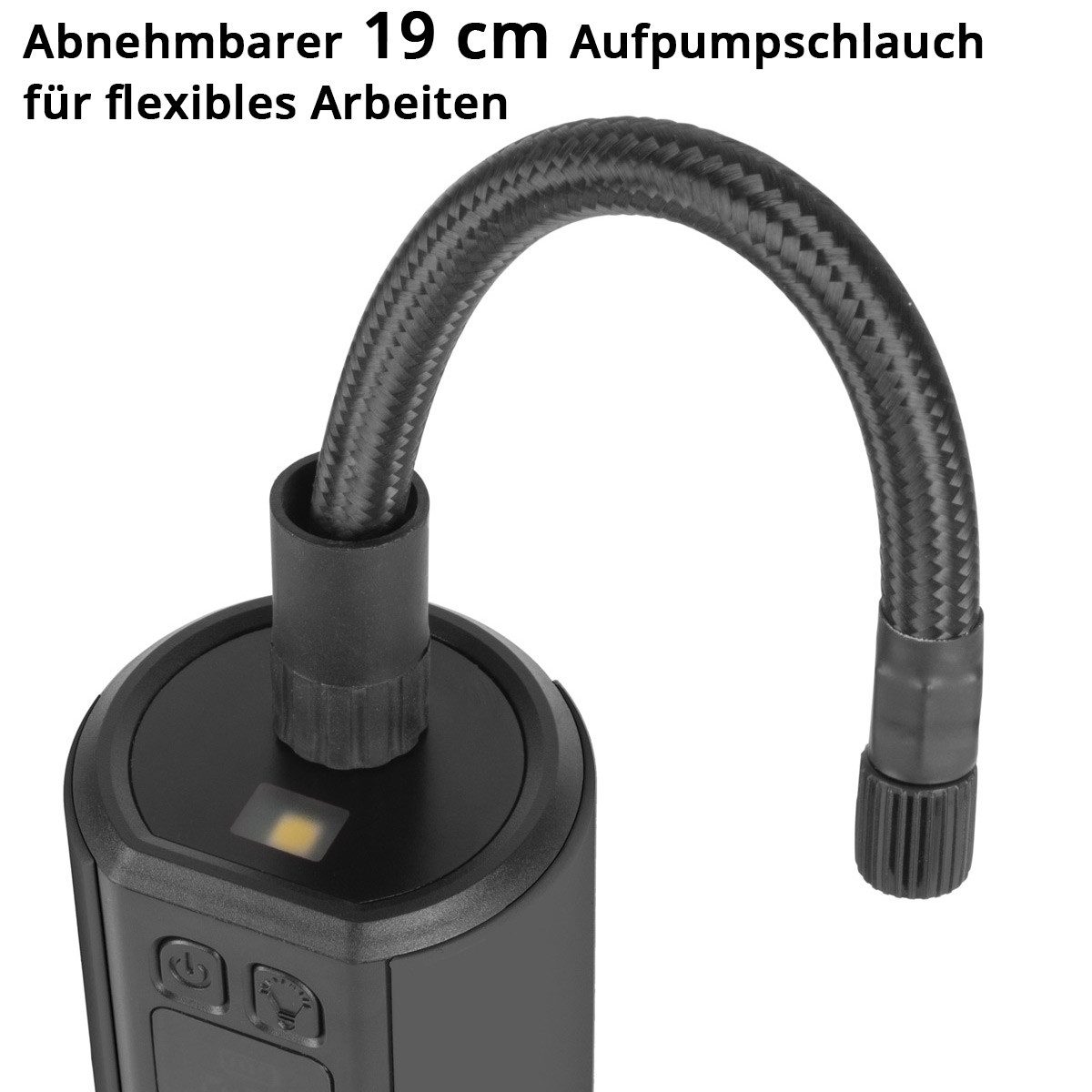 STAHLWERK Kompressor Akku-Kompressor HF-800 ST Fahrradpumpe 4,2 Bar Luftpumpe mit LED-Licht, Packung, 1-tlg., Set – Bild 5 von 5