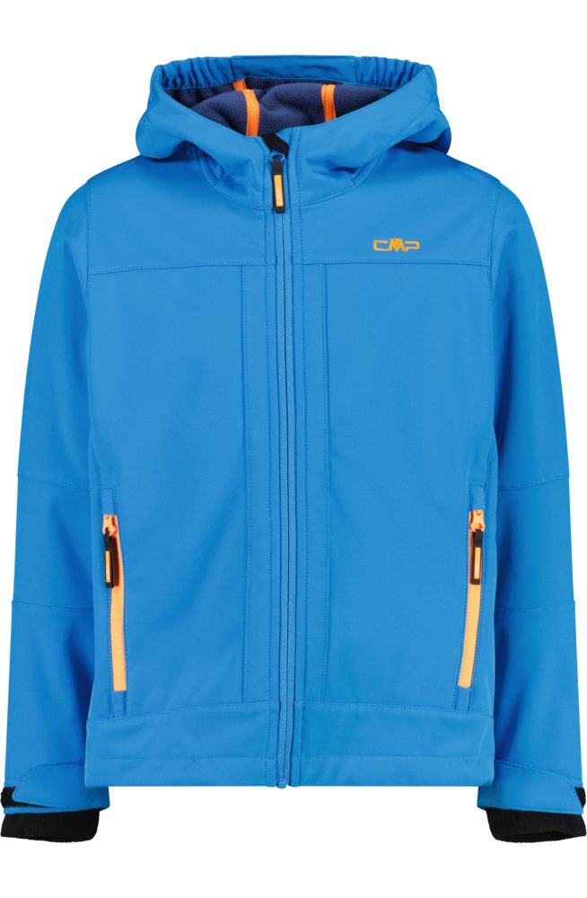 CMP Softshelljacke KID SOFTSHELL JACKET FIX HOOD wasserabweisend, windabweisend, mit Reißverschlusstaschen