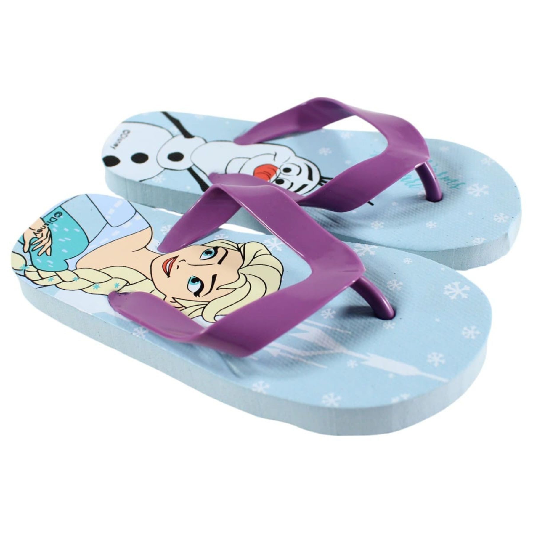 Disney Frozen Kinder Sommer Schuhe Flip Flops Zehentrenner Freizeit Badeschuh (Packung)