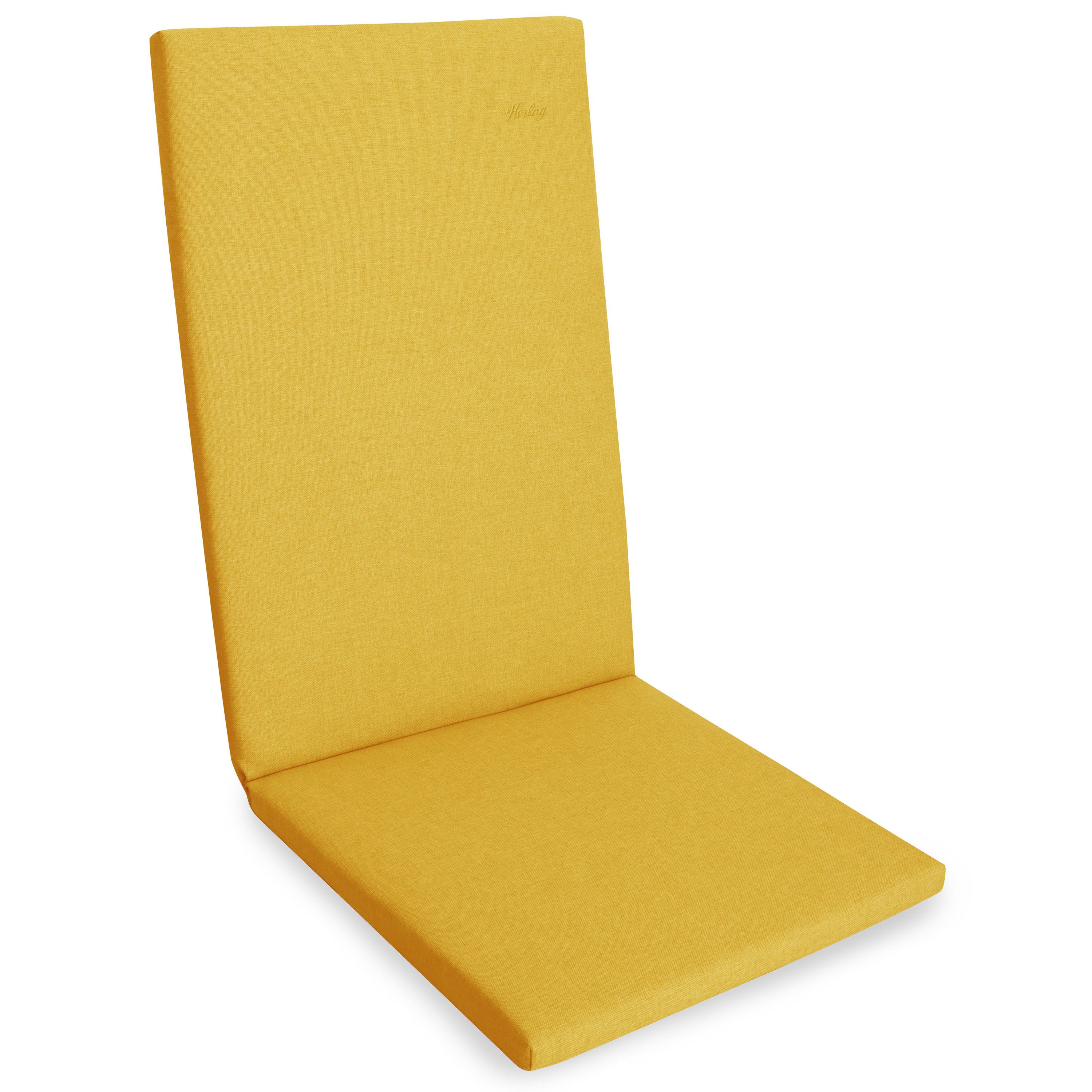 Herlag Hochlehnerauflage Sunny, (1 St), Garten 123x50 cm, wetterfest, waschbar, UV-beständig, 8 Farben