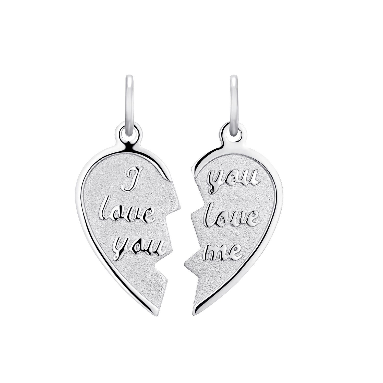 Amor Anhänger Set für Damen und Herren, Unisex, 925 Sterling Silber, Herz (1-tlg)