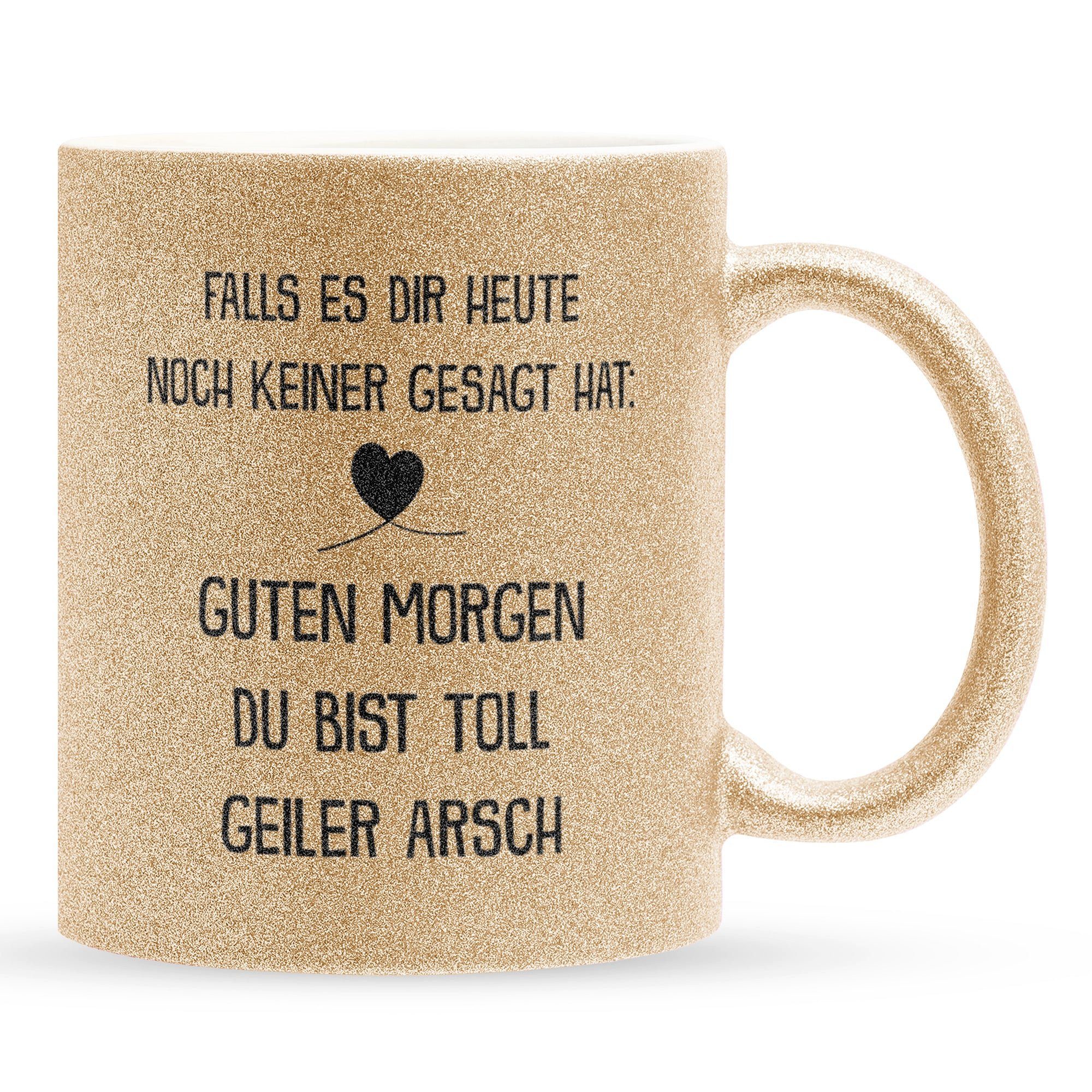 22Feels Tasse Jahrestag Geschenk Sie Frau Freundin Ehefrau Kaffetasse Hochzeitstag, Keramik, Glitzertasse, Made in Germany