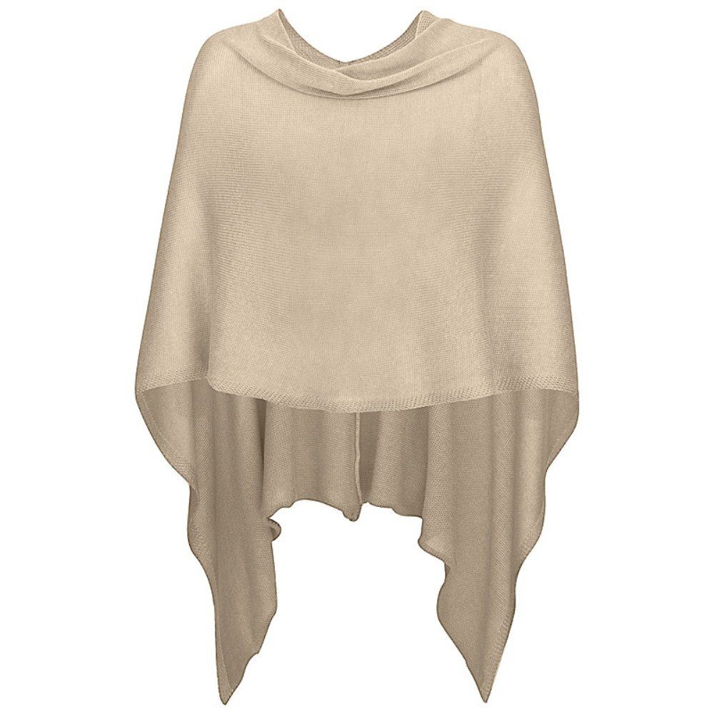 Mississhop Strickponcho Damen Poncho Cape Überwurf Strickponcho feiner Stri günstig online kaufen