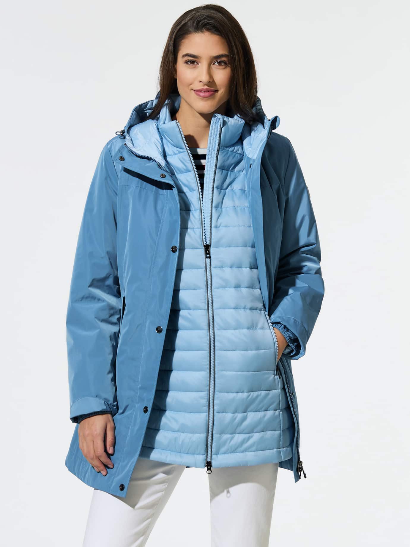 Walbusch Parka Damen Aquastop Parka 3-in-1 Stehkragen