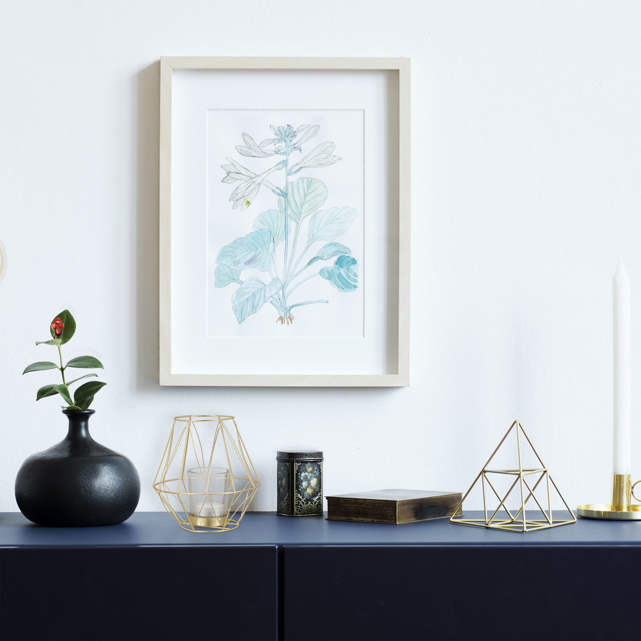 relaxdays Teelichthalter Geometrischer Teelichthalter, Gold günstig online kaufen