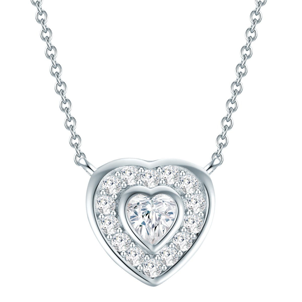Rafaela Donata Silberkette Herz silber, aus Sterling Silber | Silberketten
