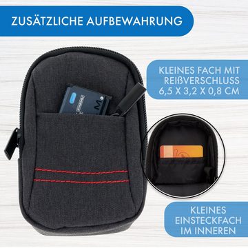 XiRRiX Kameratasche Tasche für Digitalkamera mit Trageschlaufe, incl. Karabiner
