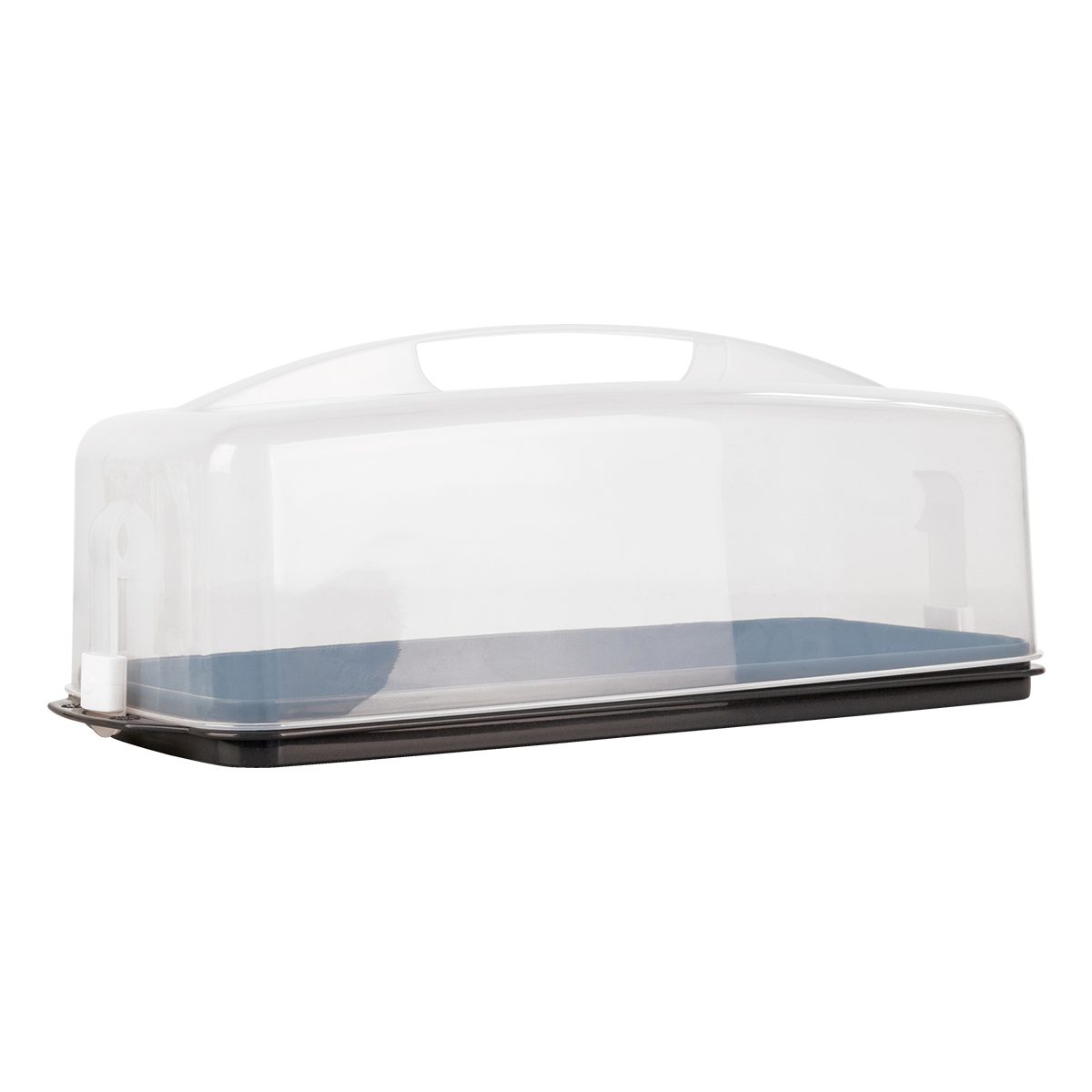 EUROHOME Kuchentransportbox Kuchencontainer - Transportbox für Kastenkuchen mit Tragegriff, Kunststoff, (1-tlg., Kuchenhaube 43 x 18 x 15 cm), Tortenglocke für Königskuchen aus Kunststoff