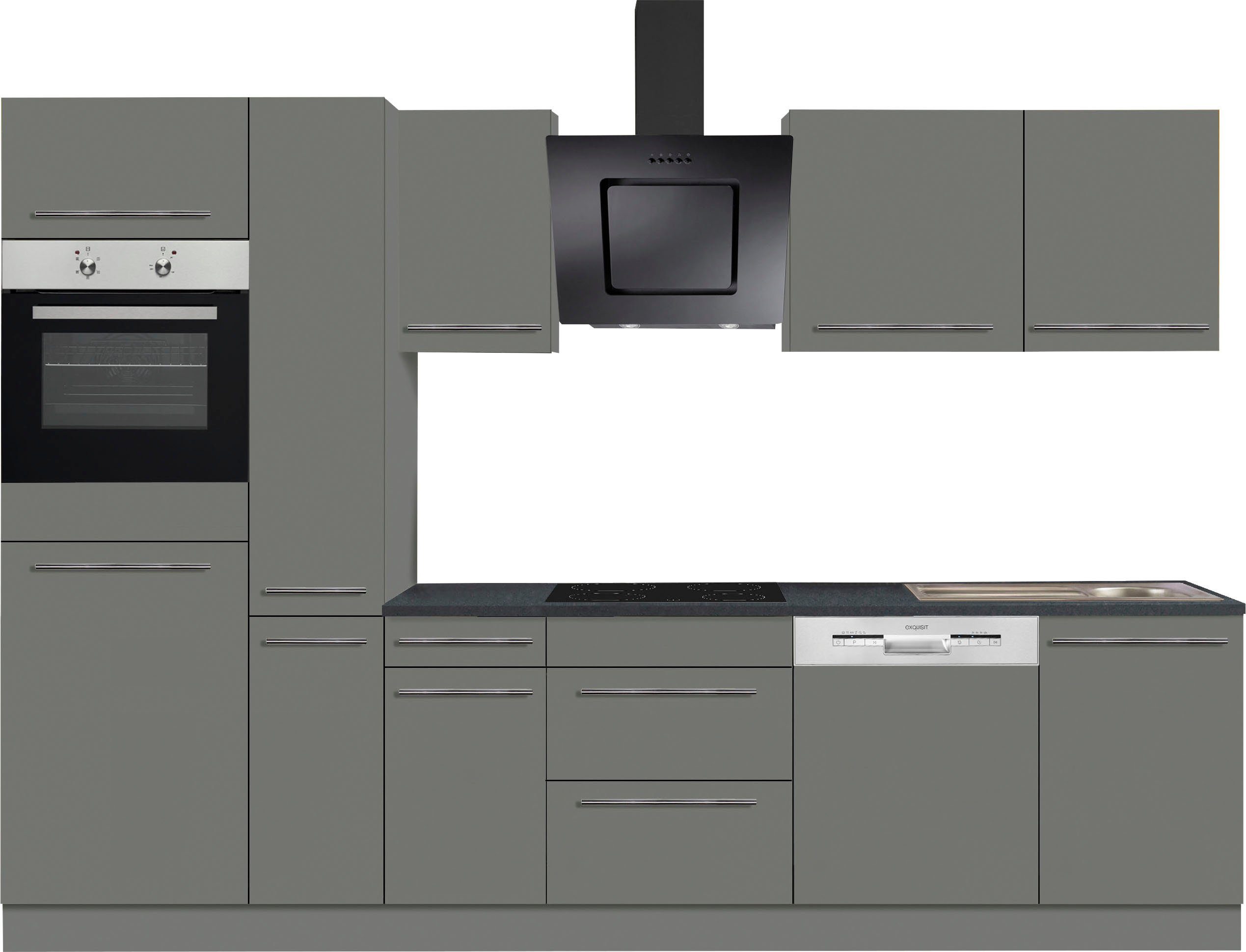 OPTIFIT Küchenzeile Bern, Breite 300 cm, höhenverstellbare Füße, wahlweise günstig online kaufen