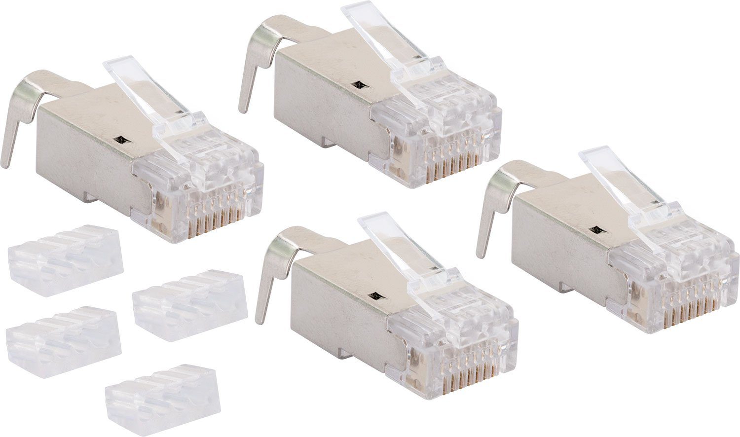 Schwaiger NWST674 531 Netzwerk-Adapter RJ45 Stecker, zur Selbstmontage