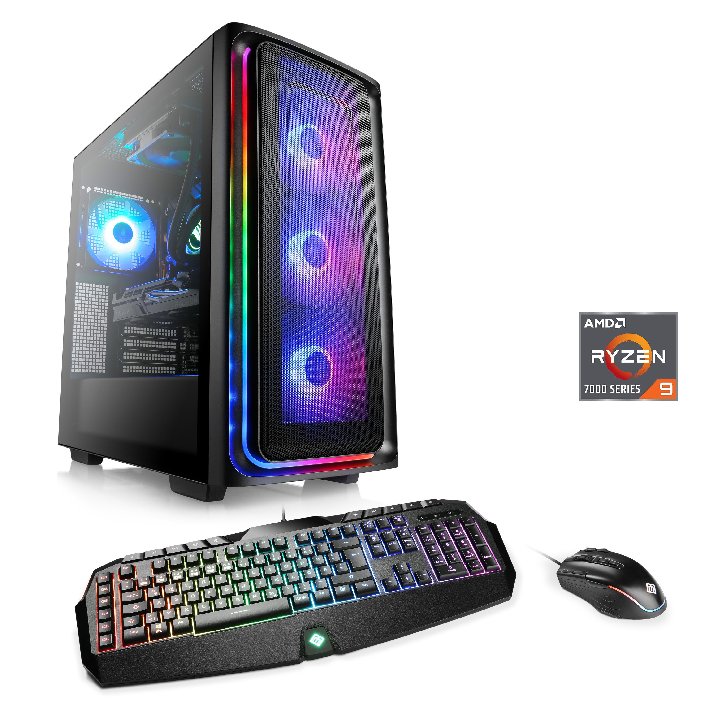 CSL HydroX V28372 Gaming-PC (AMD Ryzen 9 7900X3D, AMD Radeon RX 6900XT, 32 GB RAM, 2000 GB SSD, Wasserkühlung)