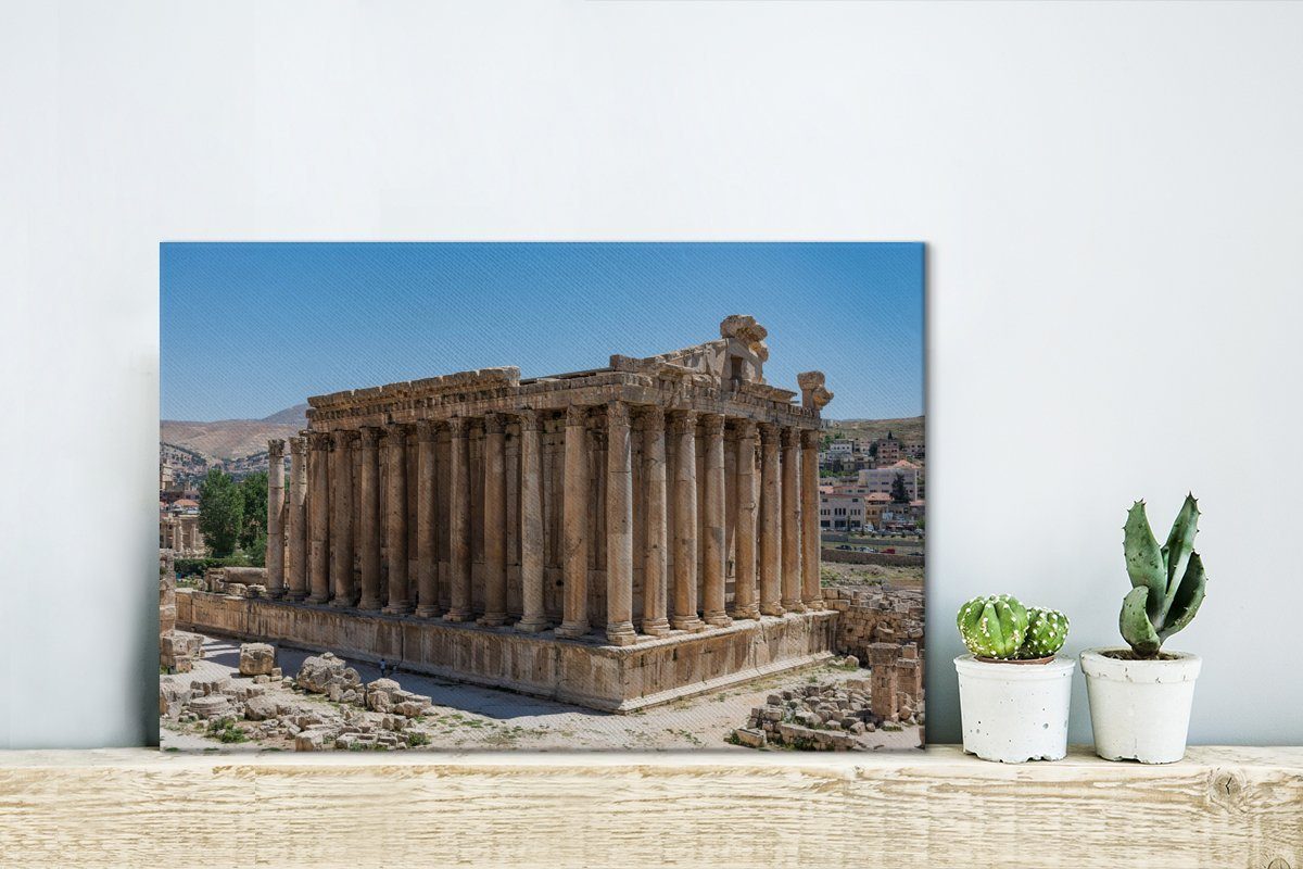 Leinwandbild im von St), Baalbek, 30x20 cm Aufhängefertig, Herzen Leinwandbilder, Wanddeko, Tempel Wandbild (1 OneMillionCanvasses®