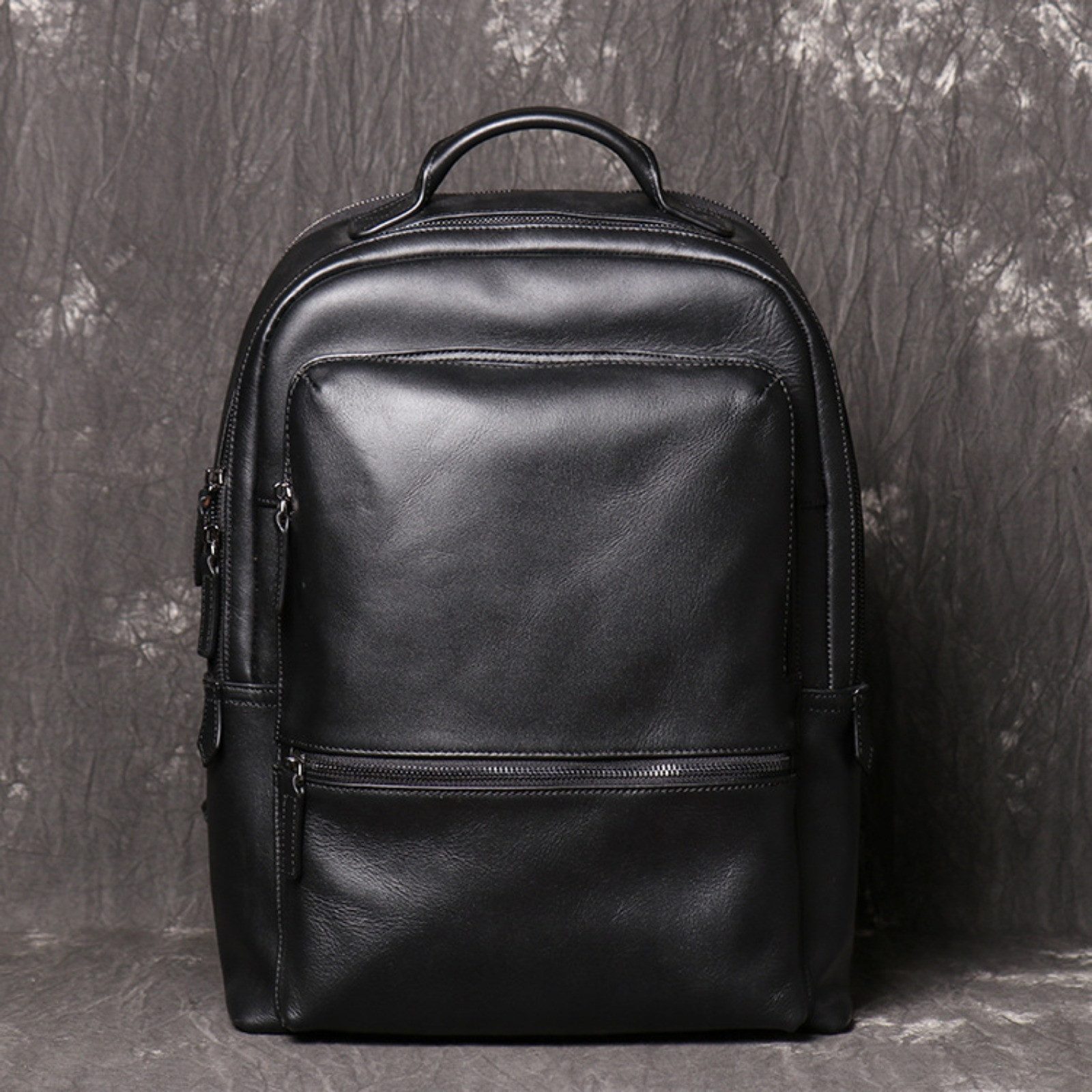 YUBRO-STUDIO Rucksack Herren Leder Rucksack Laptop günstig online kaufen