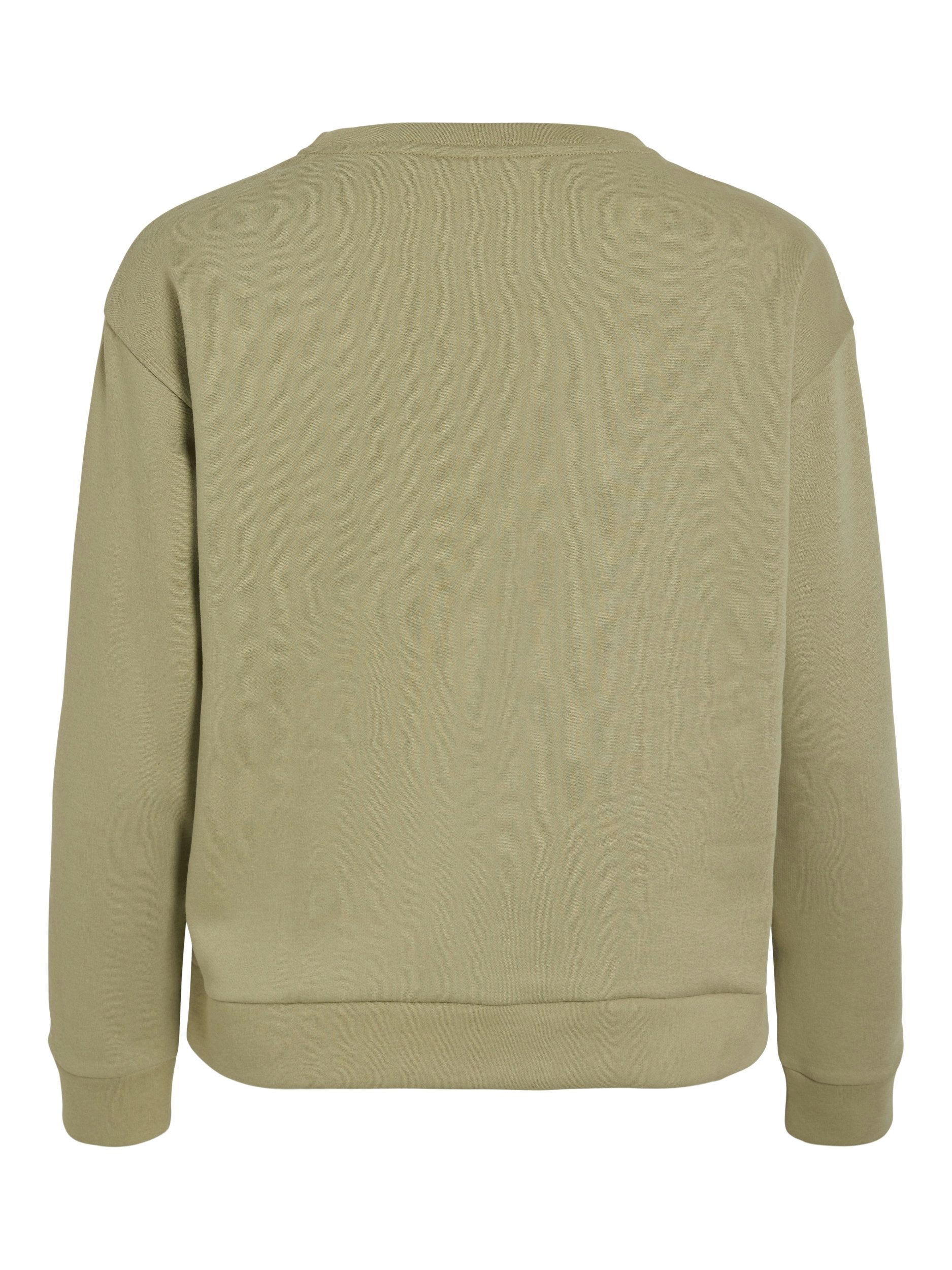 Vila Sweater VIFRIDEA FLOWER EMB O-NECK L/S TOP Elm günstig online kaufen