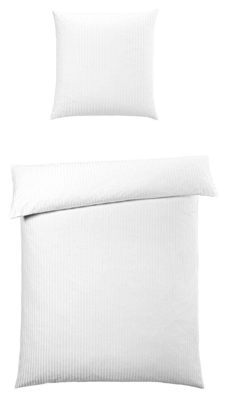 COSIMA Jugendbettwäsche CoSiMa Home Tex GmbH Bettwäsche Damast 155 x 220 cm Silber Baumwolle, 100% Baumwolle