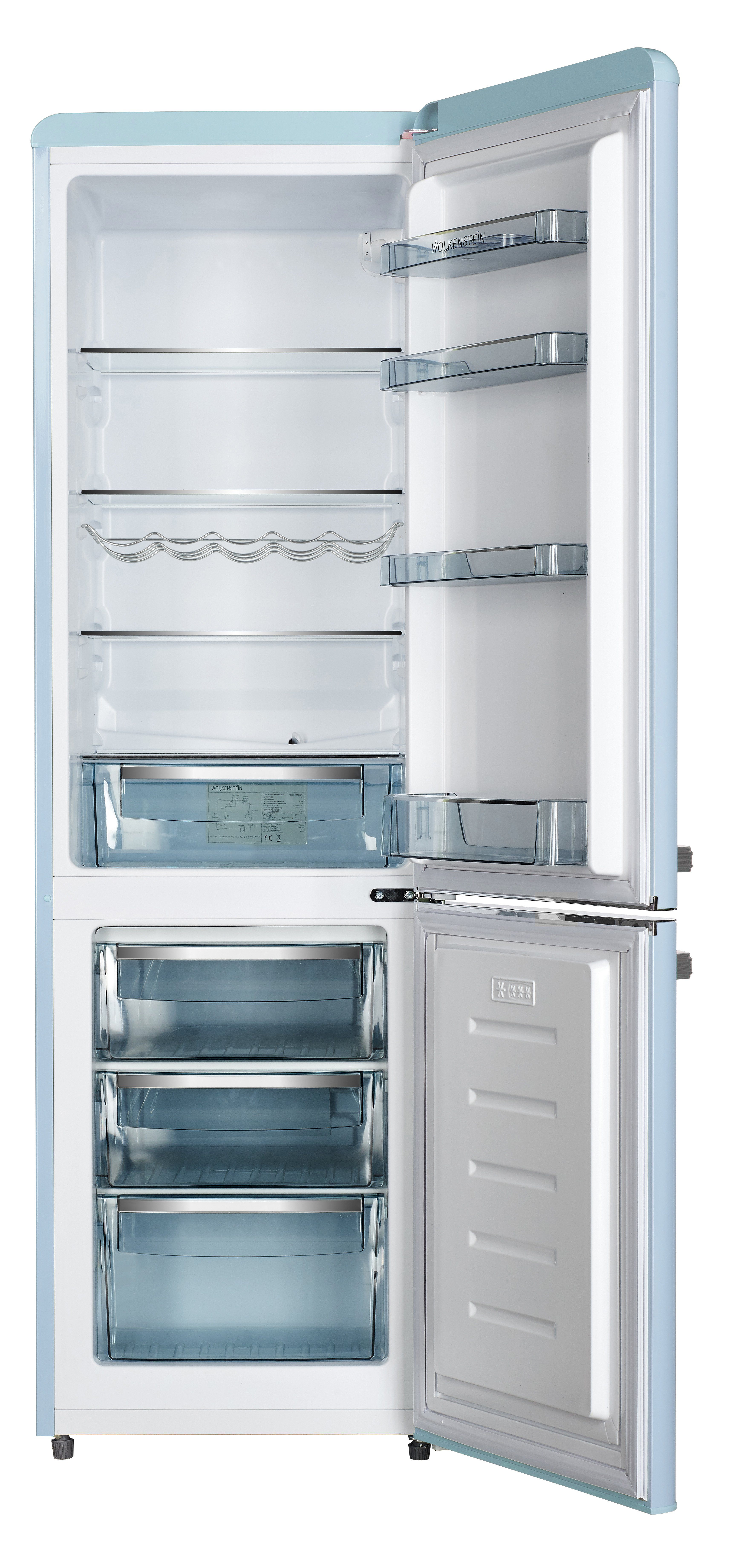 Wolkenstein Kühl-/Gefrierkombination KG250.4RT LB, 177,5 cm hoch, 54,6 cm breit