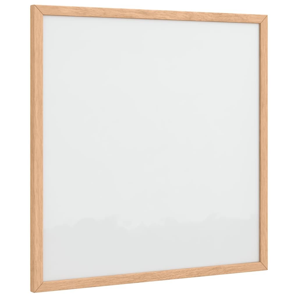 vidaXL Pinnwand Magnetisches Whiteboard mit massivem Kiefernholzrahmen 40x40 cm