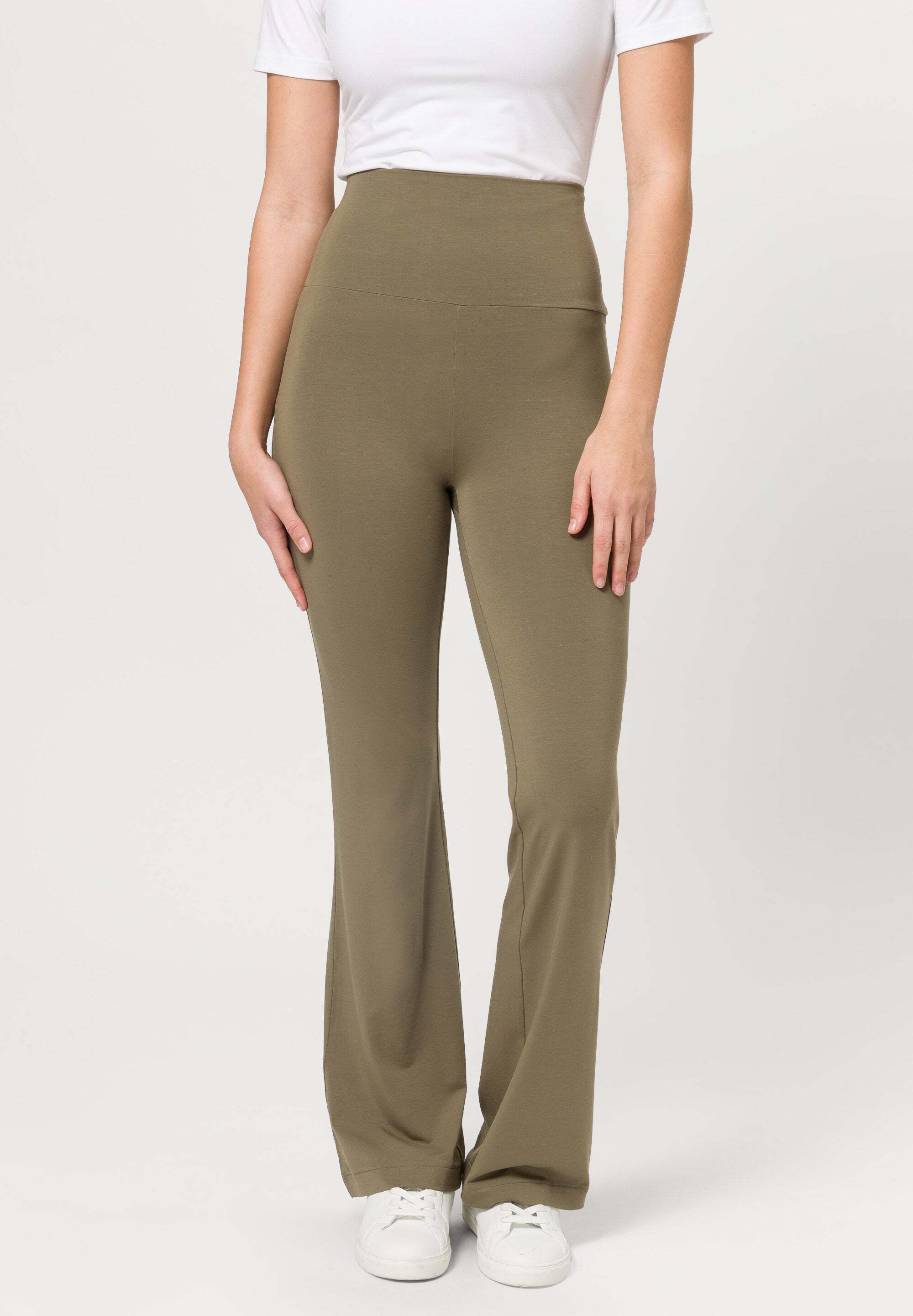 SNOCKS Highwaist Leggings Les Lunes by SNOCKS Schlaghose - BELLE (1-tlg) mit hohem, elastischem Taillenbund und ausgestelltem Bein