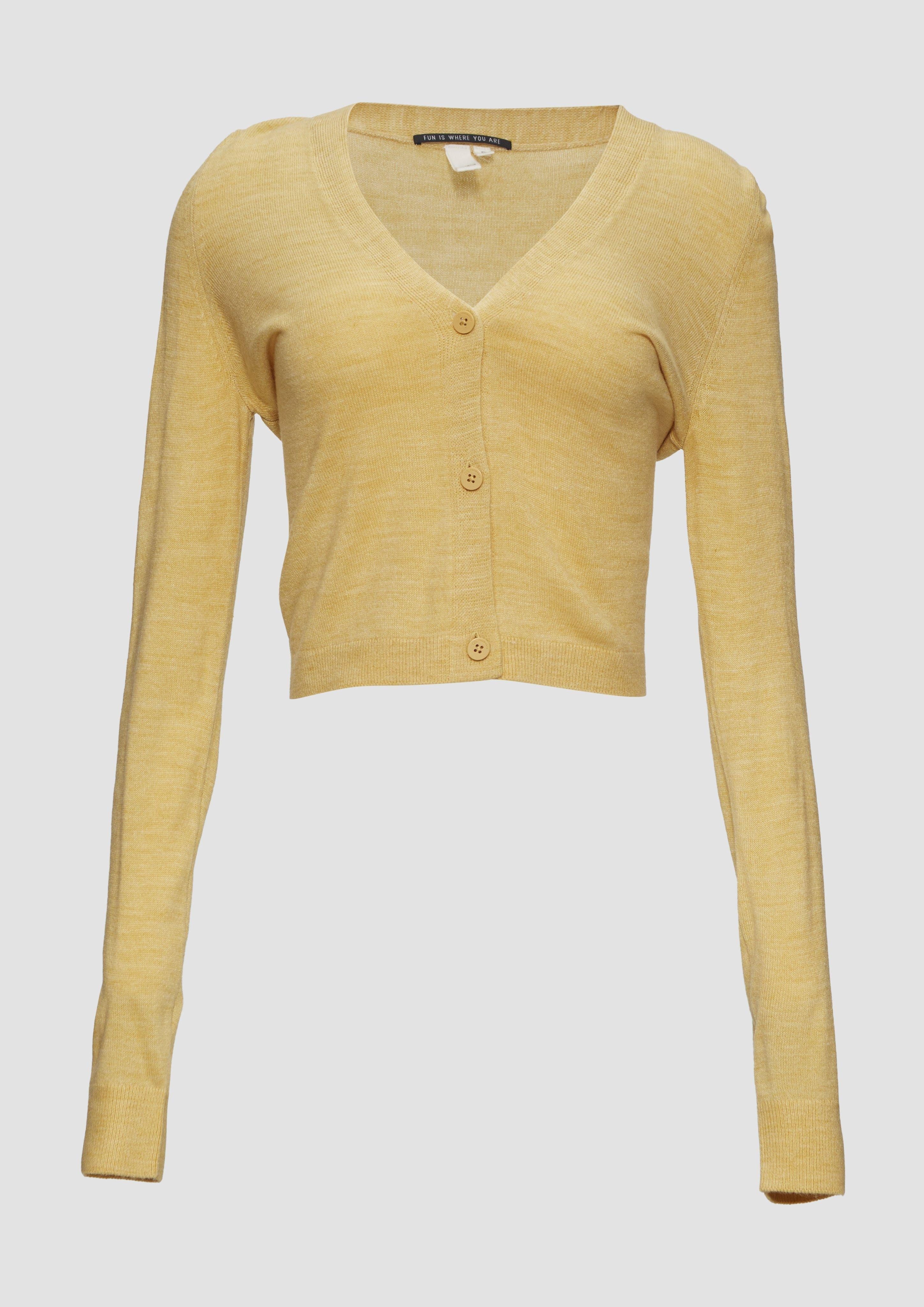 QS Funktionsjacke Verkürzte Strickjacke in melierter günstig online kaufen