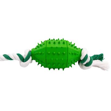 Comfy Spielknochen Hundespielzeug Zibi Ball On Cord Green, (1-tlg) hochwertiger Schnur und sorgfältig