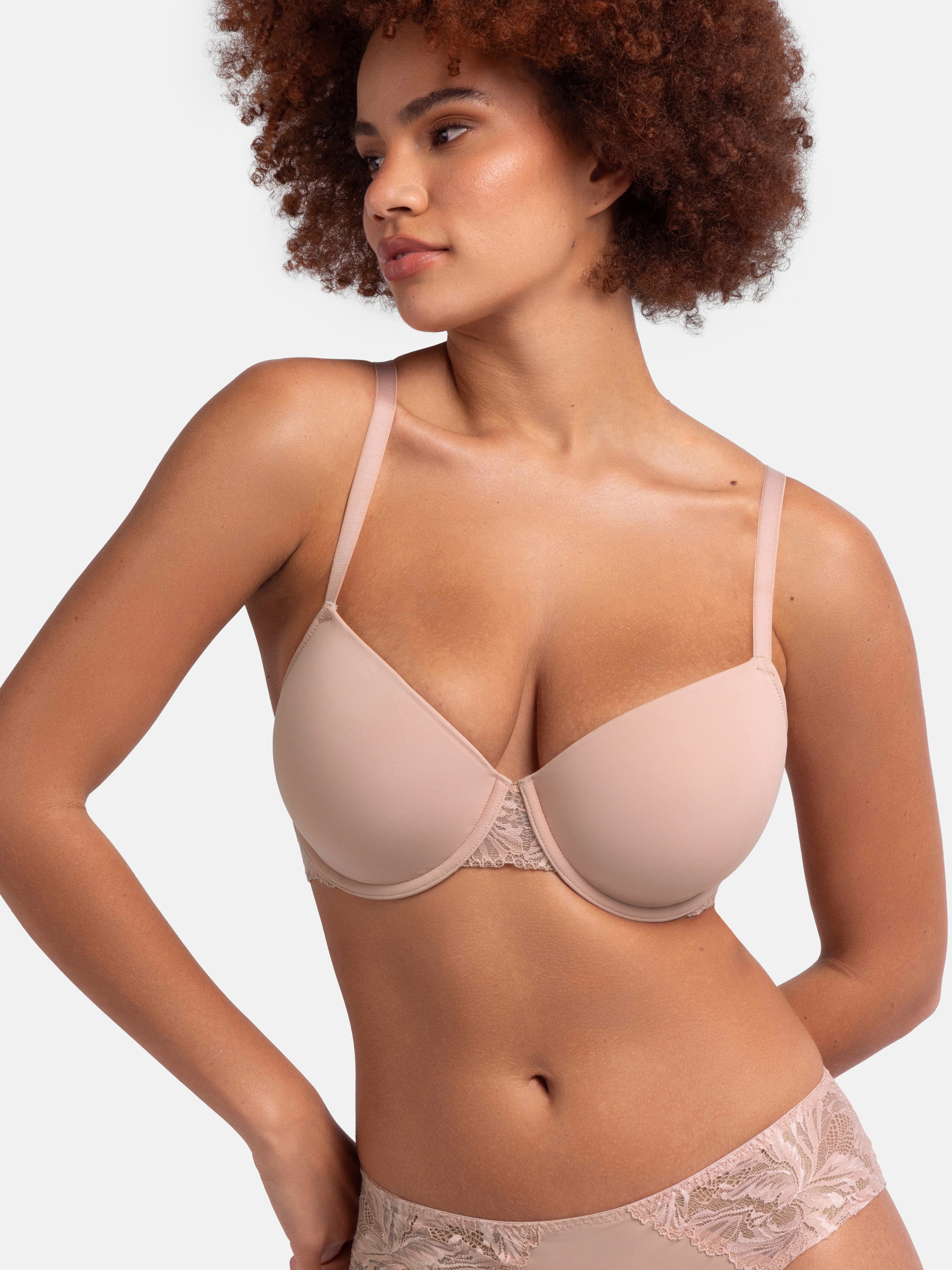 Dorina Schalen-BH Nadia (2er Pack) Curves, mit Power-Mesh, Spitze, vorgeformte Cups