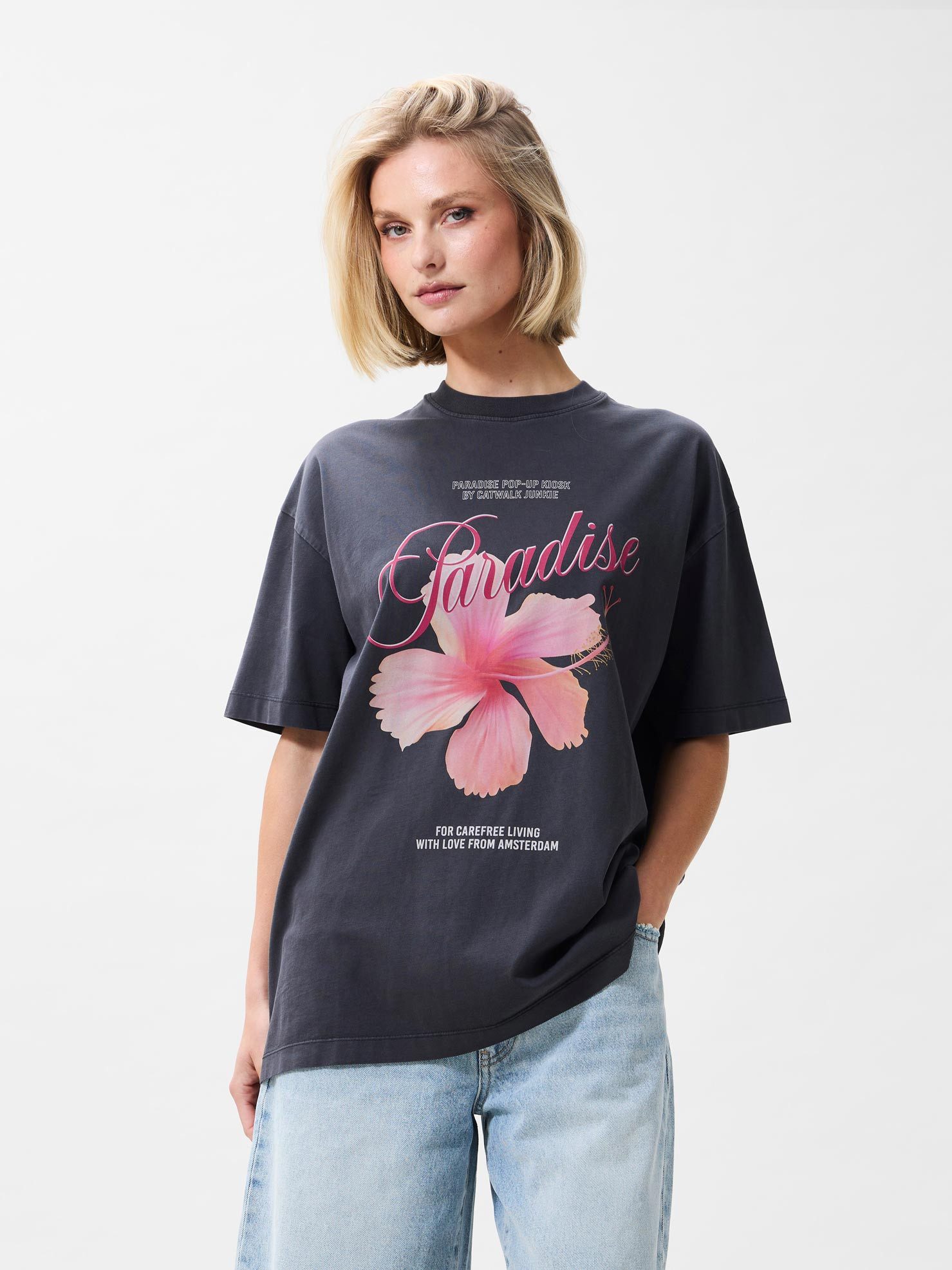 Catwalk Junkie Kurzarmshirt Oversized graphic Tshirt - Kurzarmshirt Damen - Printshirt oversized