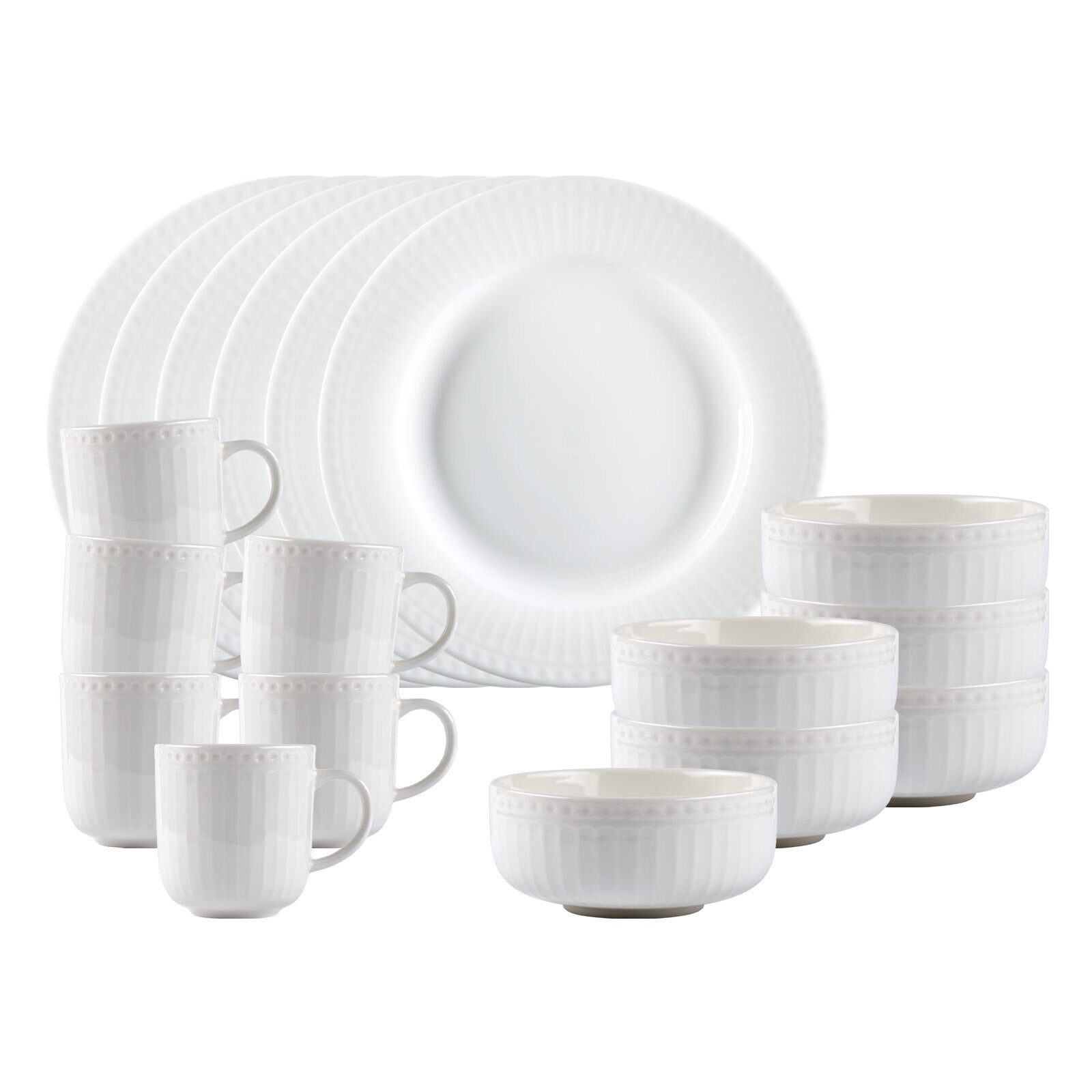 Ritzenhoff & Breker Kombiservice Sofia Frühstücks-Set 18er Set (18-tlg), Porzellan