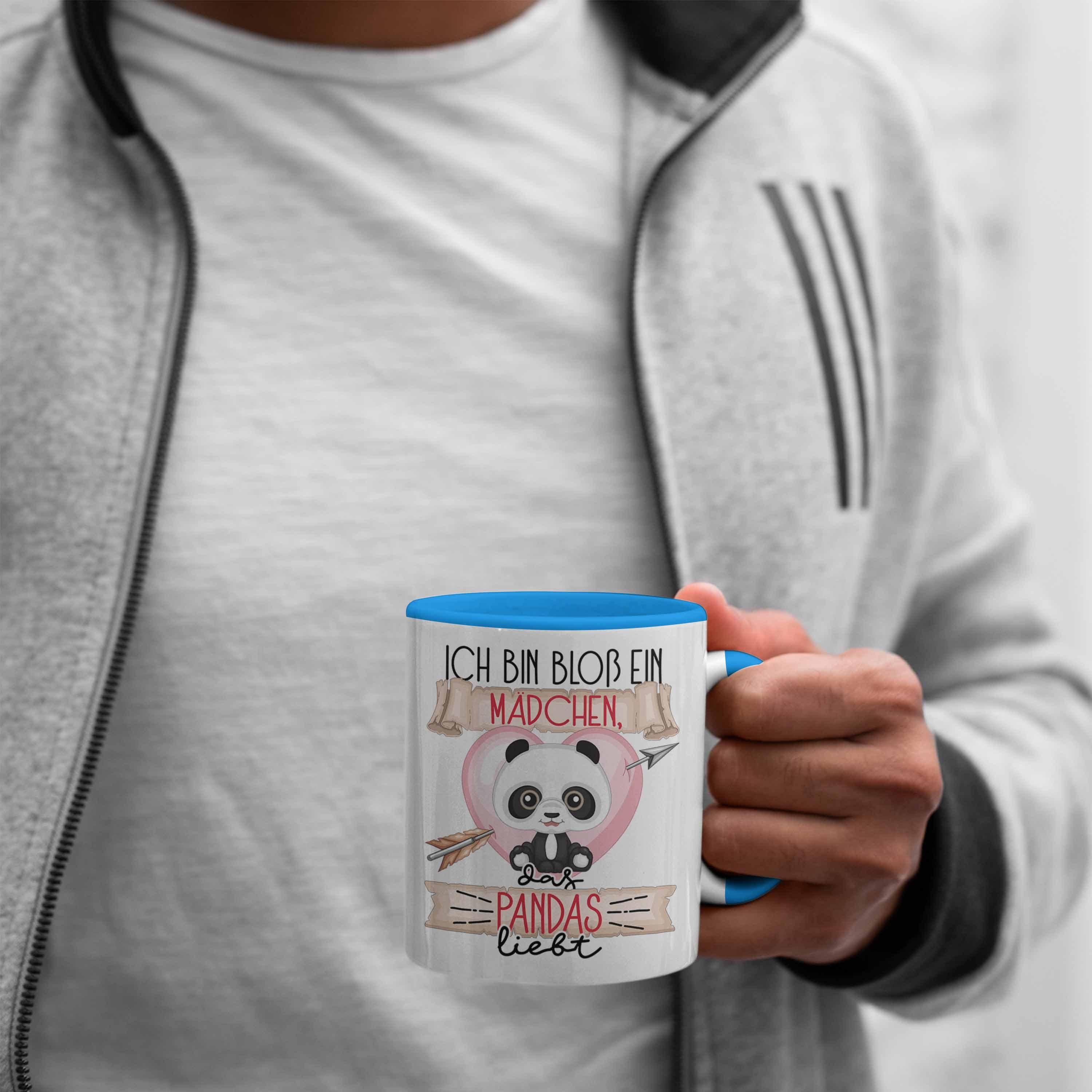 Mädchen Bin Frauen Ein Liebt Trendation Bloß Ich Pandas Tasse Geschenk Das Blau Pandas Tasse