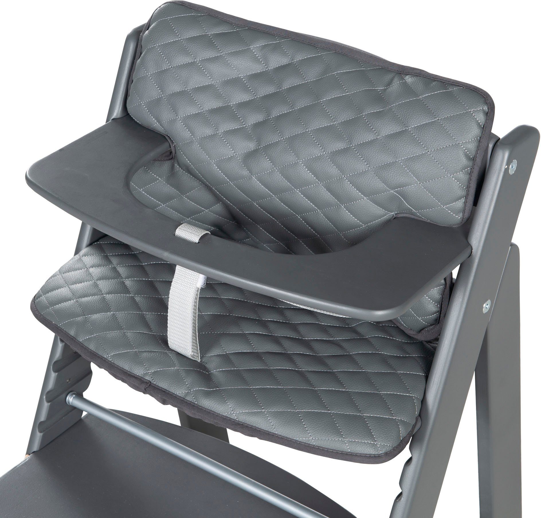 roba® Sitzverkleinerer Sit Up Luxe, graphite gesteppt, 2-teilig, (2-tlg)