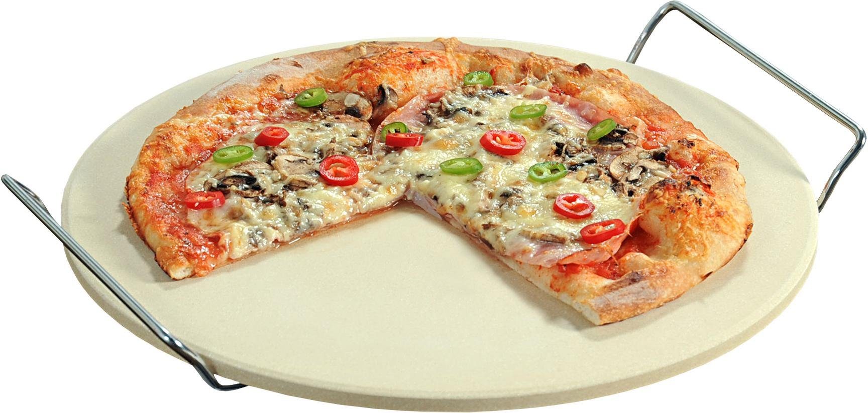 Pizzastein mit Tragegriffen