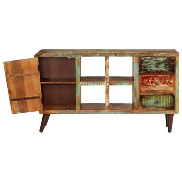 vidaXL Sideboard Kommode Massivholz 1 Tür 4 Fächer und 3 Schubladen (1 St)