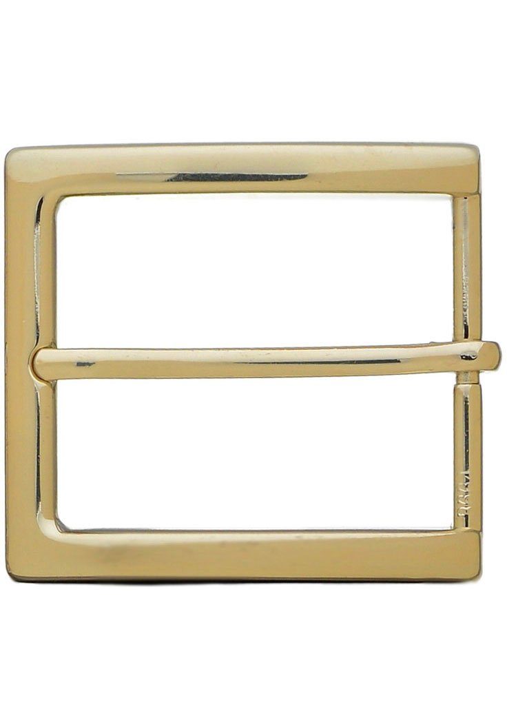 Rettungsring Gürtel Gürtelschnalle Wechselschnalle »Halb Eckig Gold«