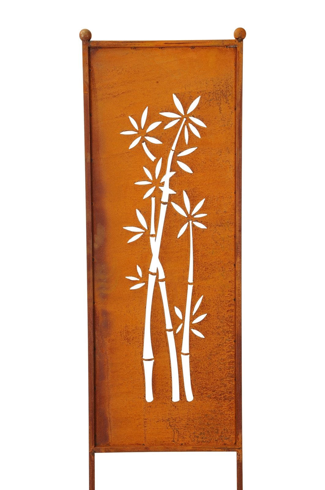 finehomegarden Gartenstecker Stele Metall Bambus Sichtschutz günstig online kaufen