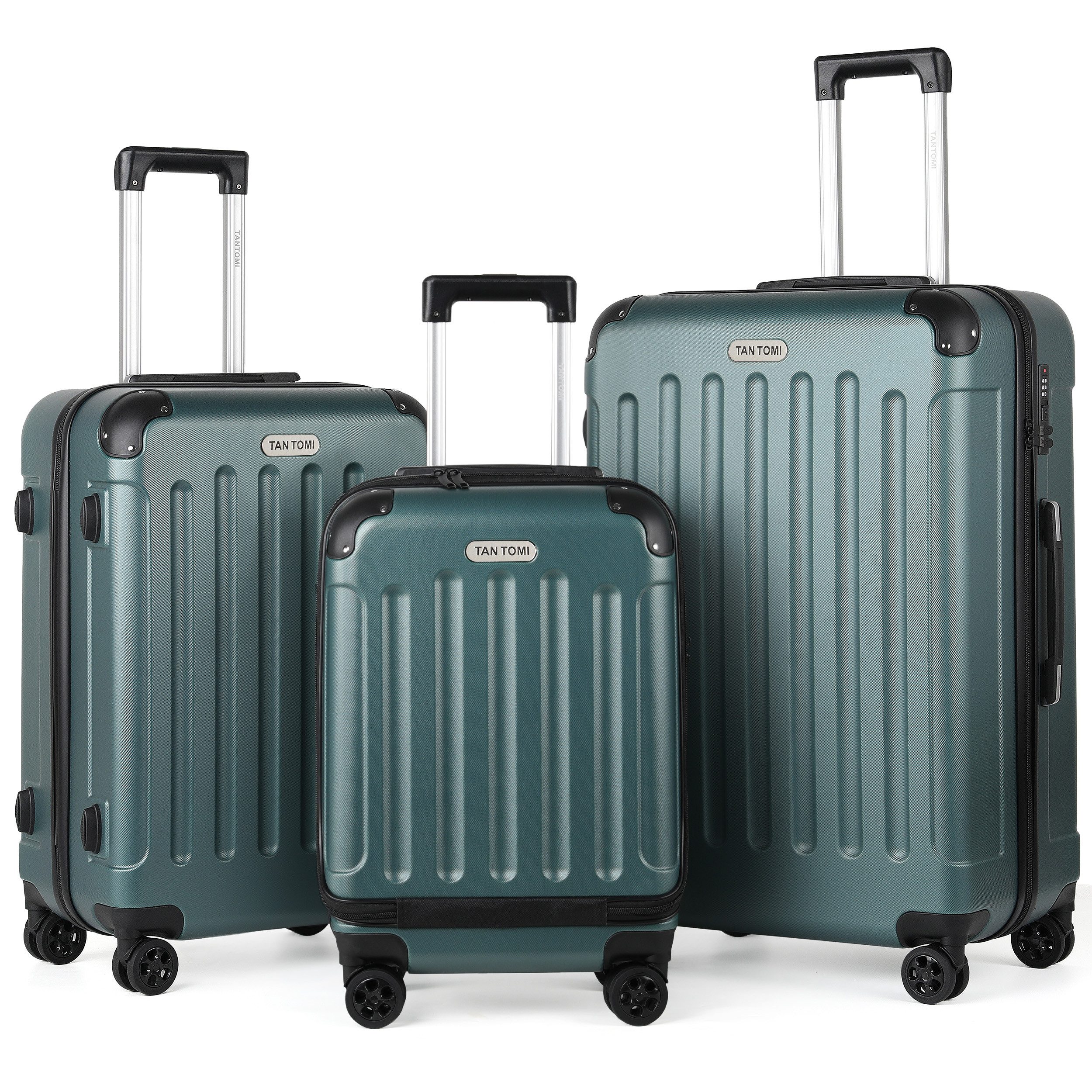 Kofferset 3-Tlg ABS Handgepäck Koffer-Set Rollkoffer Reisekoffer