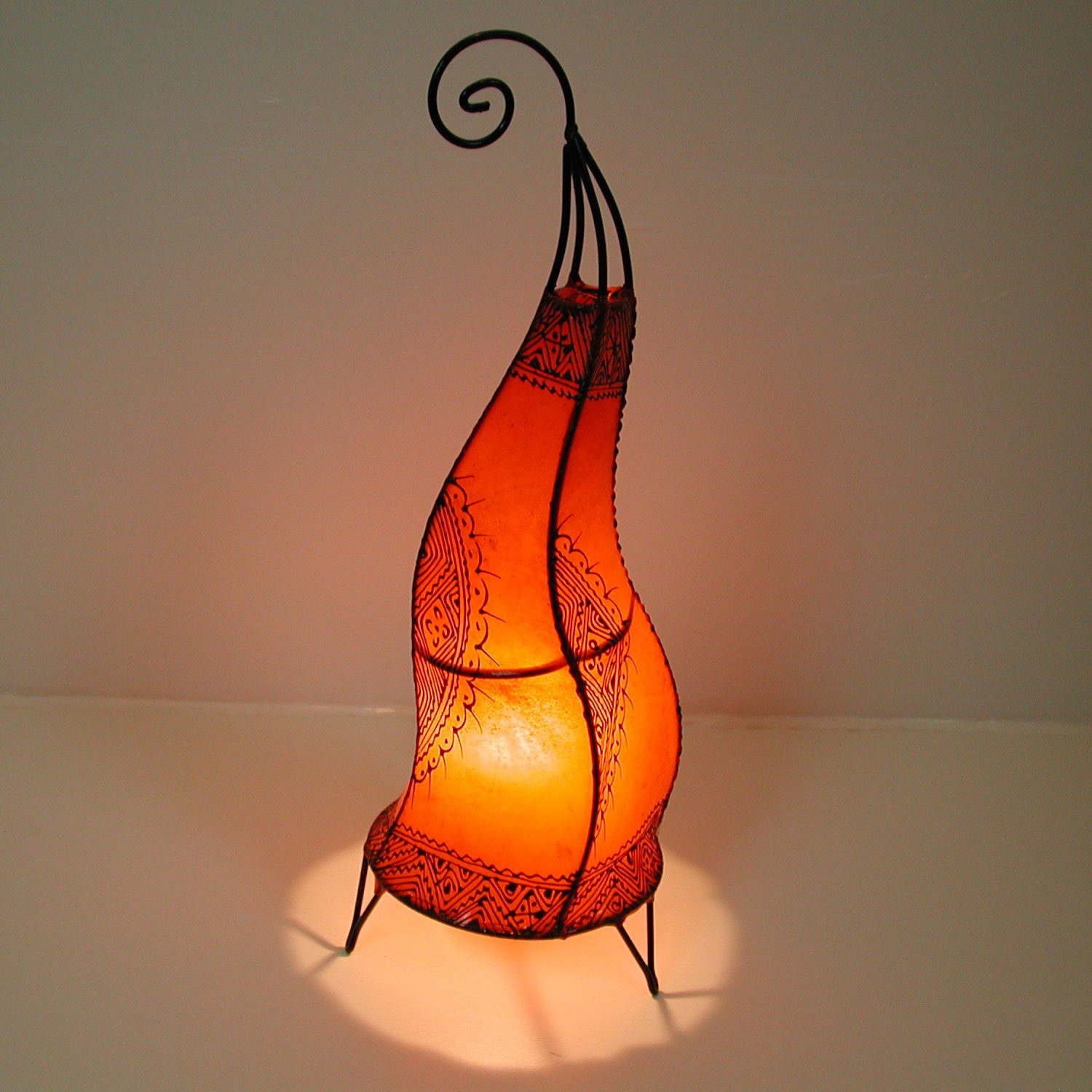 Casa Moro Stehlampe Orientalische Hennalampe marokkanische Lederlampe Hissa günstig online kaufen