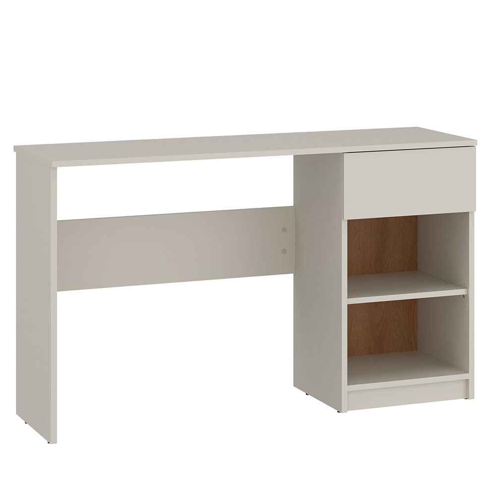 Lomadox Schreibtisch FIER-129, Kaschmir mit Eiche, 1 Schublade, 2 Fächer, g günstig online kaufen