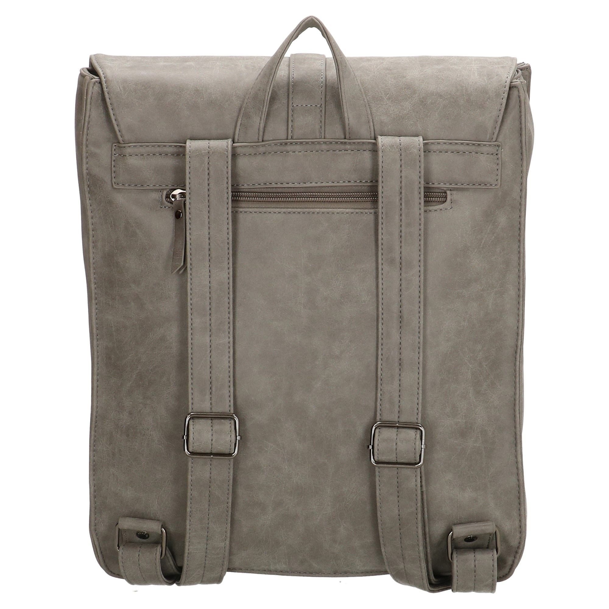 Christian Wippermann Cityrucksack Großer Rucksack Fahrradrucksack Leder Optik (1 tlg, 1-tlg), Kurier Rollup Bag