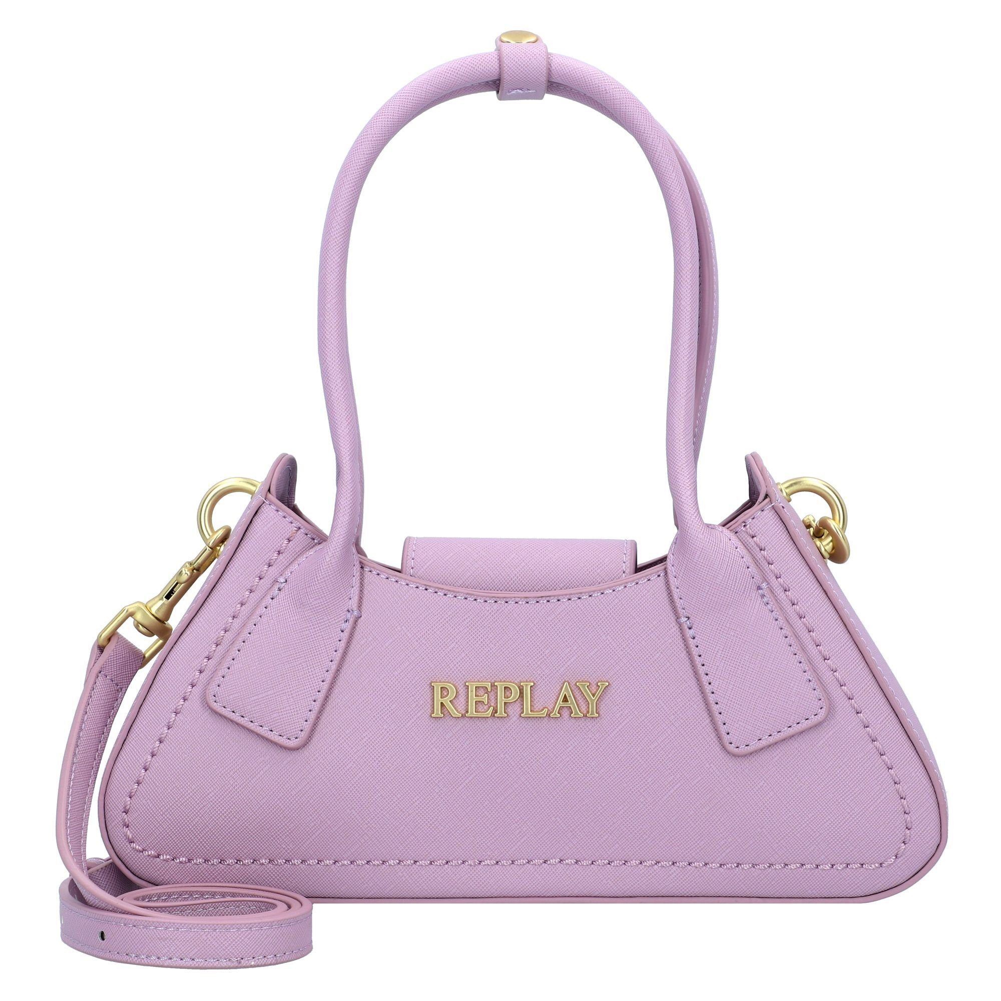 violet Leder Replay tulle Schultertasche,