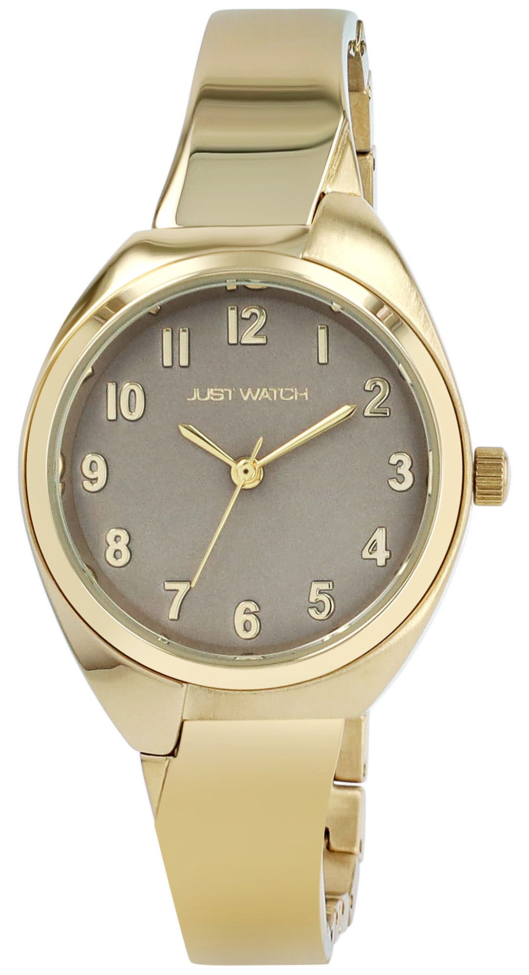 JUST WATCH Quarzuhr JW10245 mit Edelstahlband, Gliederarmband mit Halbspange