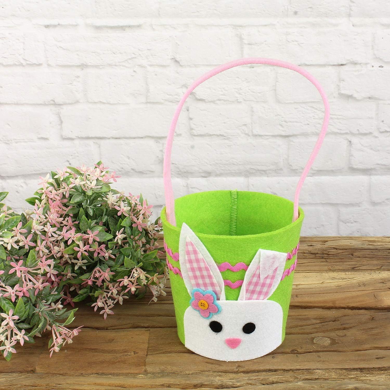 Macosa Home Osternest Osterdekoration, mit Henkel Tasche Osterfilztäschchen Geschenktasche Osterkorb