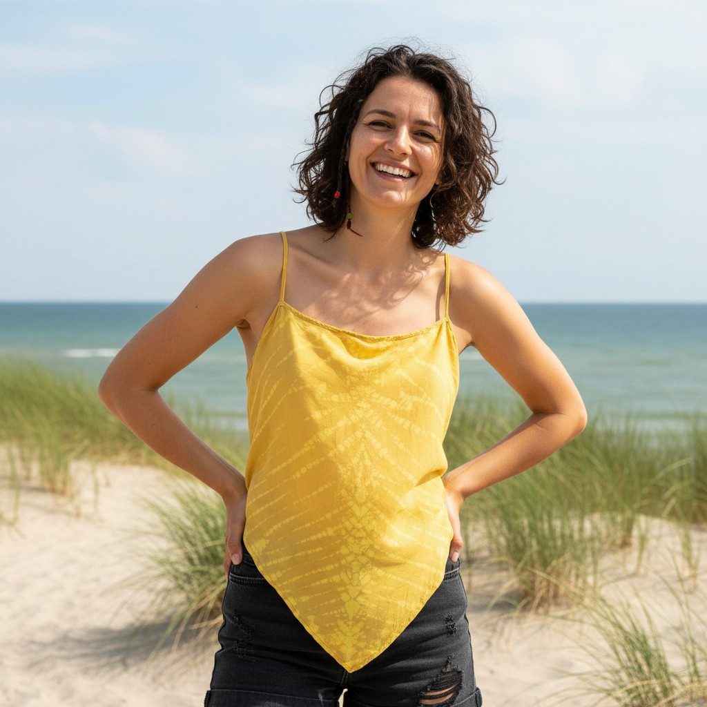 Guru-Shop T-Shirt Rückenfreies Sommertop, Batiktop, Batik.. Festival, Ethno günstig online kaufen