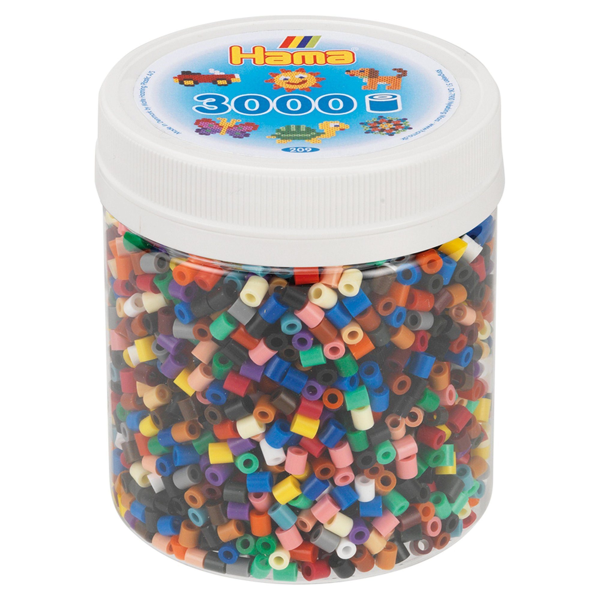 Hama Bügelperlen Dose Volltonmix