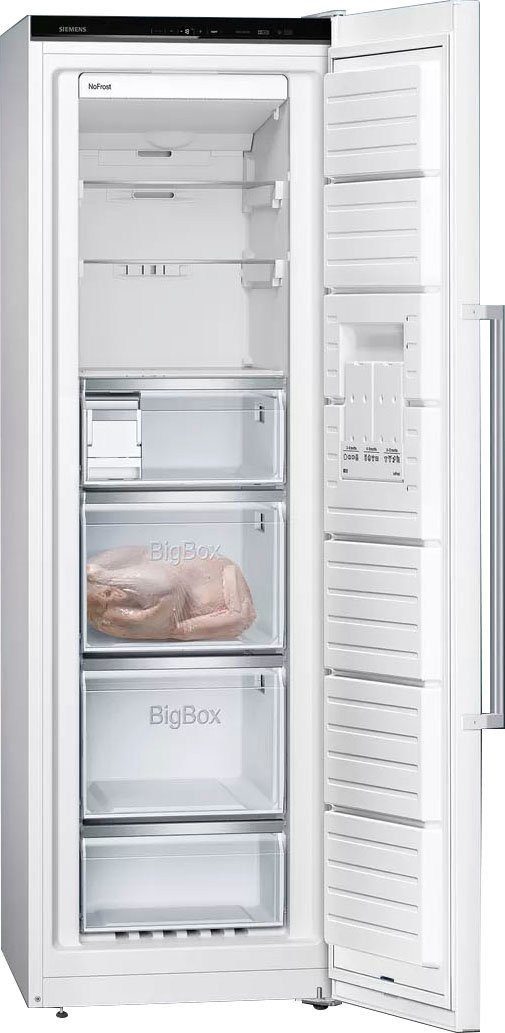 SIEMENS Gefrierschrank iQ500 GS36NAWEP, 186 cm hoch, 60 cm breit, Sorgt für  gleichmäßige Kühlung auf allen Ebenen - das multiAirflow-System | Kühlschränke