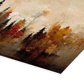 Posterlounge Poster treechild, Ein Wald im Herbst, Malerei