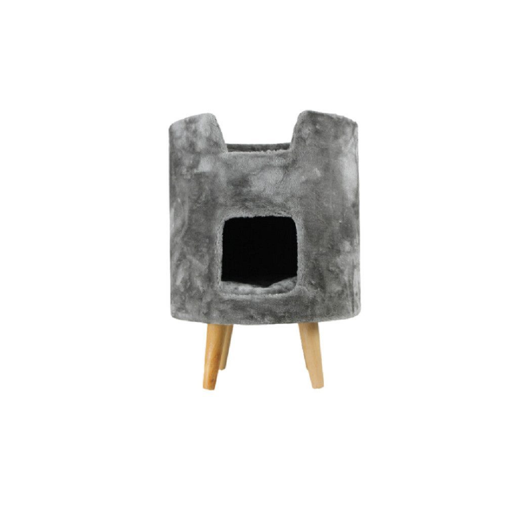 M-Diamant Katzenhaus Katzenhaus Katzenmöbel Katzenmöbel Tierbedarf Katzenhöhlen 45x45x60cm, stabiler Stand durch Holzfüße