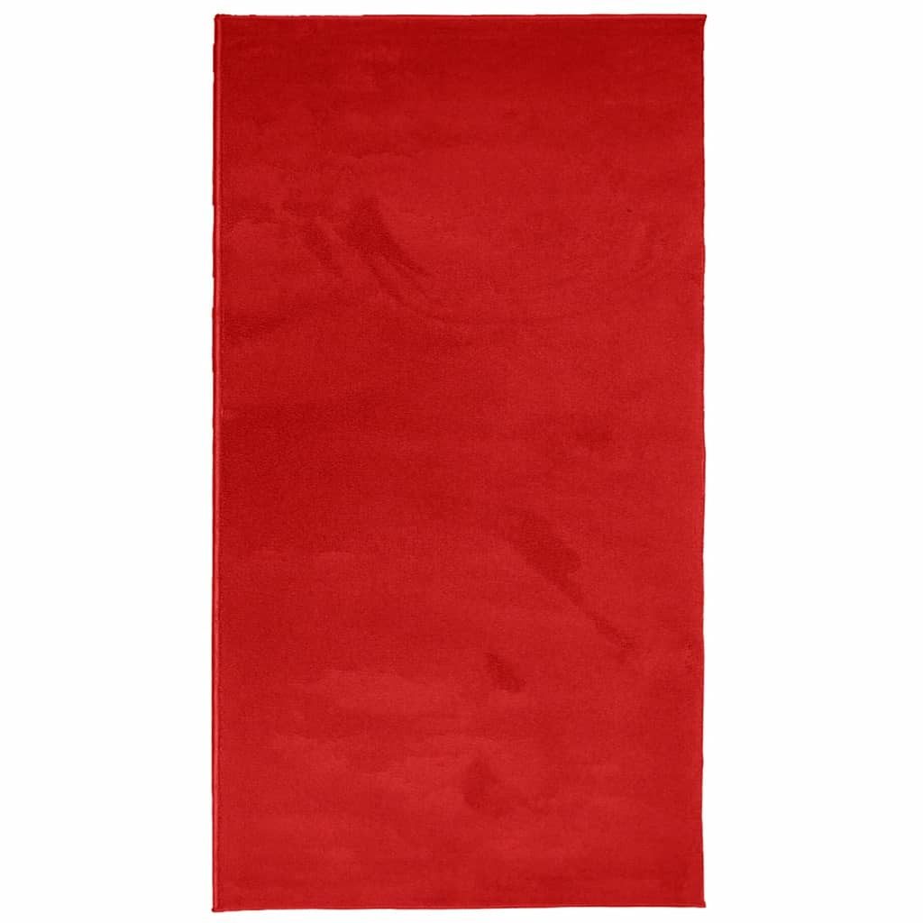 vidaXL Teppich Teppich OVIEDO Kurzflor Rot günstig online kaufen